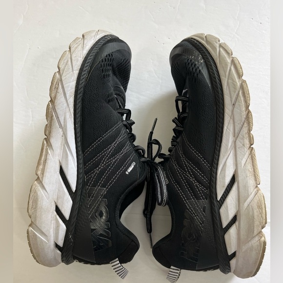 Hoka One One Clifton 6 Black White Size 9 Wide - Picture 5 of 8